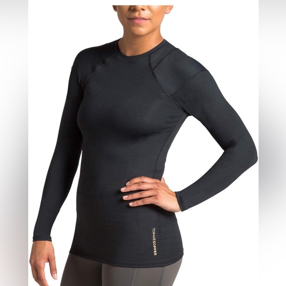 Compression -Tommie Copper Women's Pro-Grade Long Sleeve Shoulder Support Shirt - Picture 2 of 13
